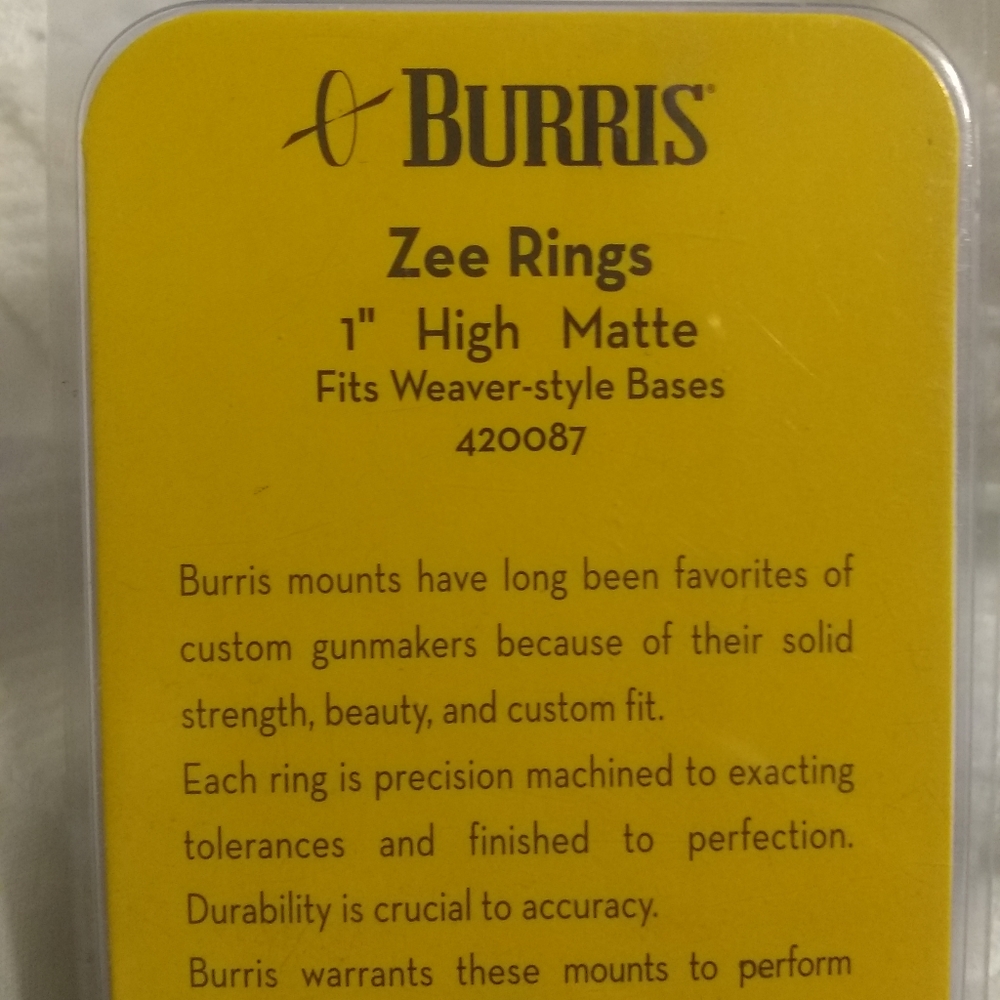 Burris Zee Rings - Picture 2 of 8